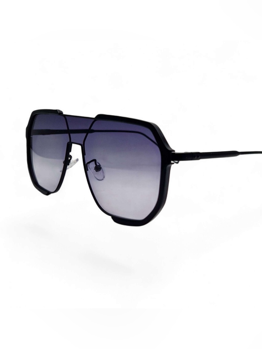 MODERN GEOMETRIC AVIATOR METAL FRAME SUNGLASSES
